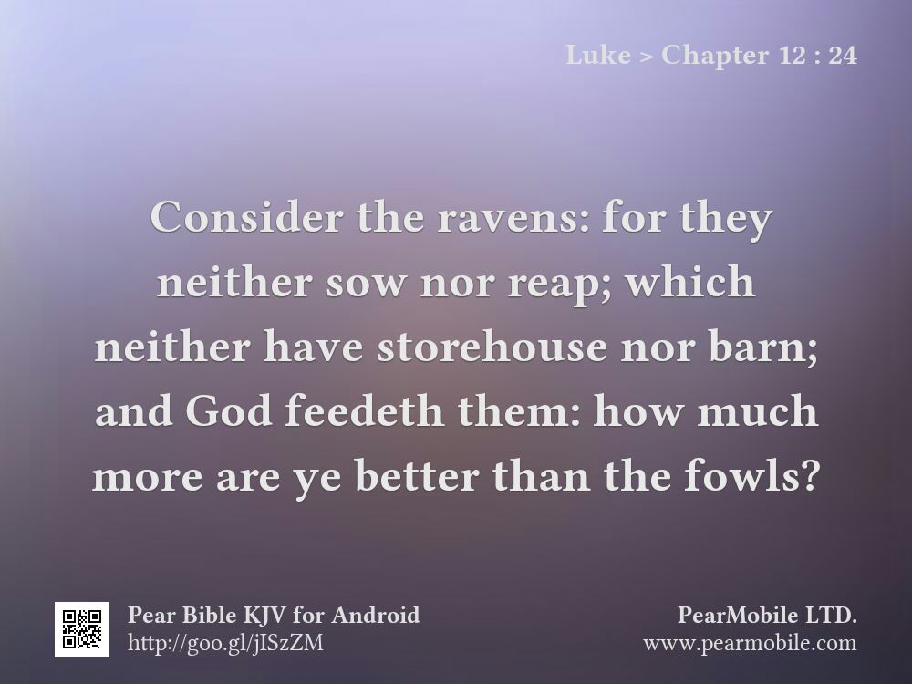 Luke, Chapter 12:24